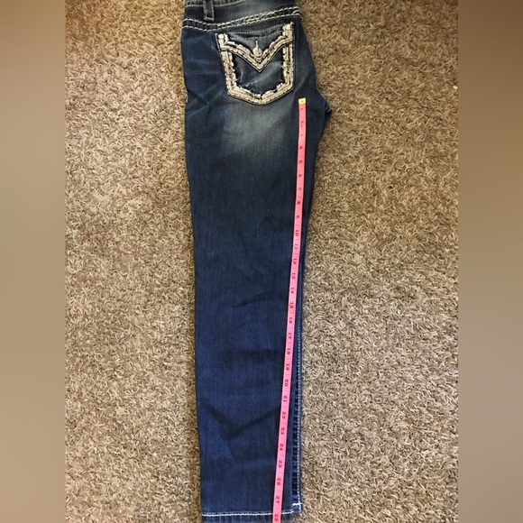 BRAND NEW MISS ME SIZE 27 MIDRISE ANKLE SKINNY DENIM JEANS - Picture 7 of 11